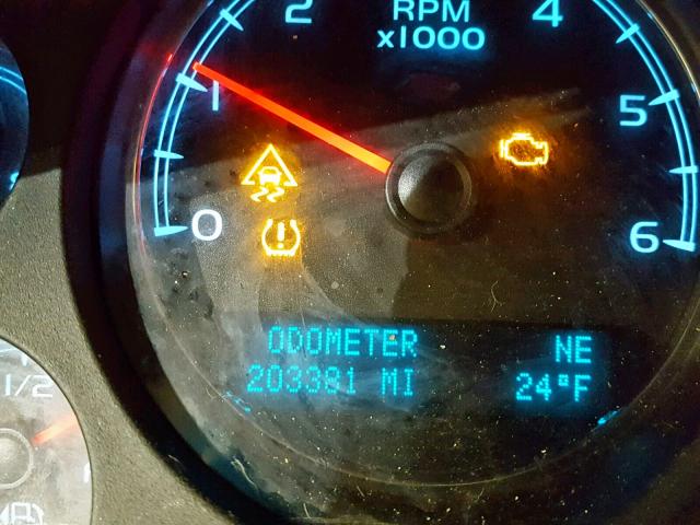 1GNFK26389R283331 - 2009 CHEVROLET SUBURBAN K 黑色 照片 8