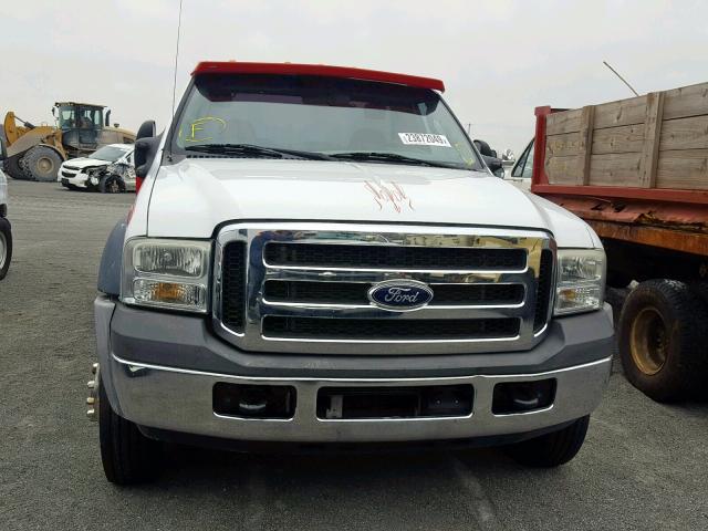 1FDAF56P16EC66820 - 2006 FORD F550 SUPER WHITE photo 9