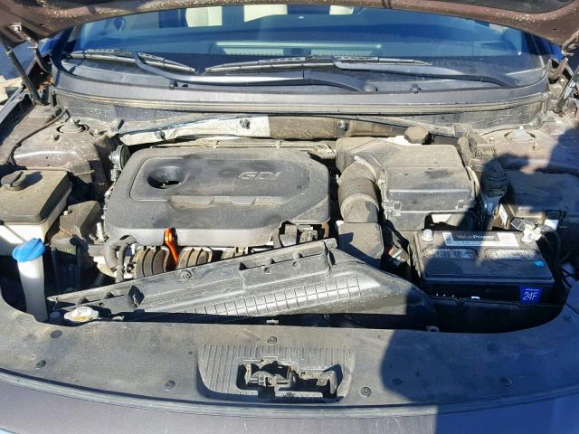 5NPE24AF4FH105405 - 2015 HYUNDAI SONATA SE GRAY photo 7