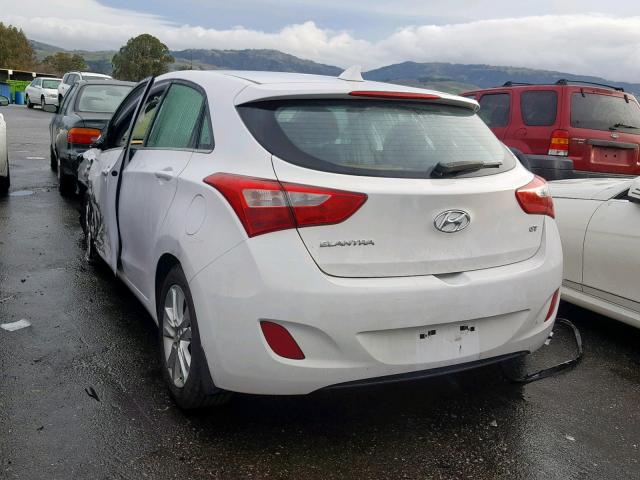 KMHD35LE6DU125155 - 2013 HYUNDAI ELANTRA GT WHITE photo 3