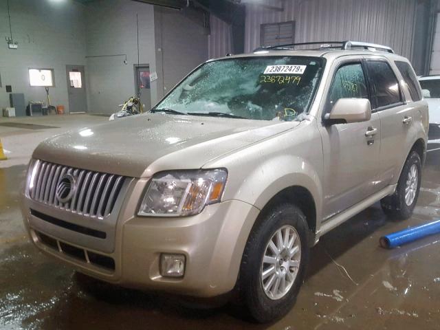 4M2CN9HG9AKJ28919 - 2010 MERCURY MARINER PR BEIGE photo 2