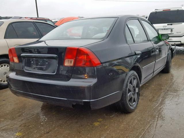 2HGES25711H529568 - 2001 HONDA CIVIC EX BLACK photo 4