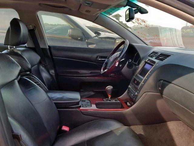 JTHCE96S970010367 - 2007 LEXUS GS 350 GRAY photo 5