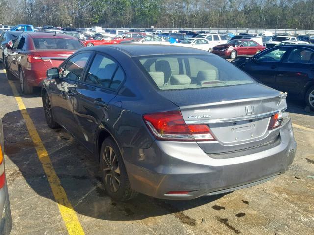 19XFB2F83DE038798 - 2013 HONDA CIVIC EX ნაცრისფერი ფოტო 3