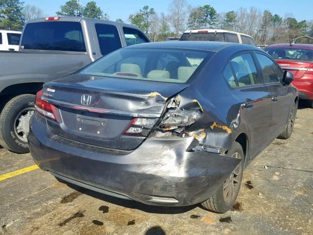 19XFB2F83DE038798 - 2013 HONDA CIVIC EX ნაცრისფერი ფოტო 4