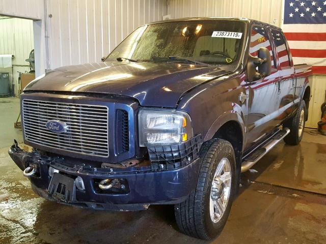 1FTWW31P65EB39730 - 2005 FORD F350 SRW S BLUE photo 2