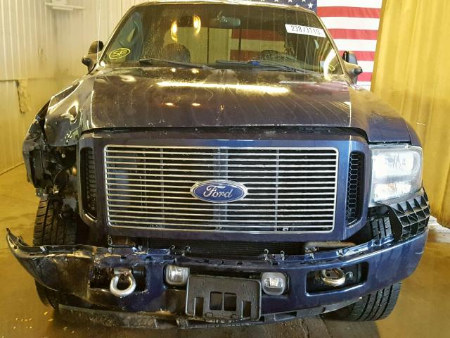 1FTWW31P65EB39730 - 2005 FORD F350 SRW S BLUE photo 9