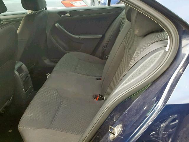 3VW2K7AJ7EM310277 - 2014 VOLKSWAGEN JETTA BASE Կապույտ լուսանկար 6