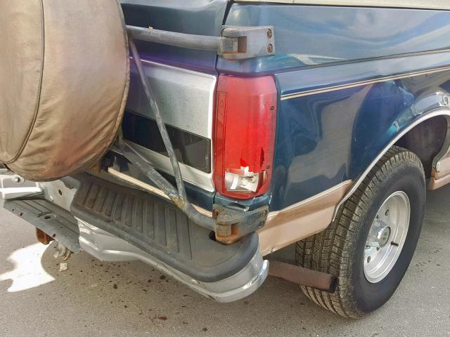 1FMEU15H4SLA58415 - 1995 FORD BRONCO U10 GREEN photo 9