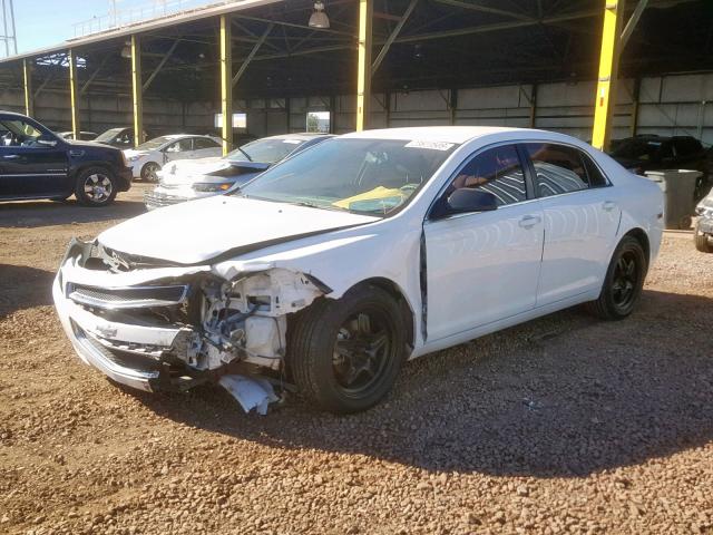 1G1ZB5EB6AF223918 - 2010 CHEVROLET MALIBU LS WHITE photo 2