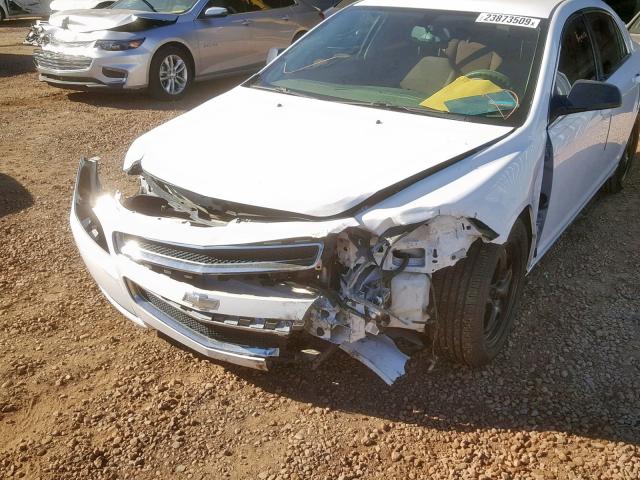 1G1ZB5EB6AF223918 - 2010 CHEVROLET MALIBU LS WHITE photo 9