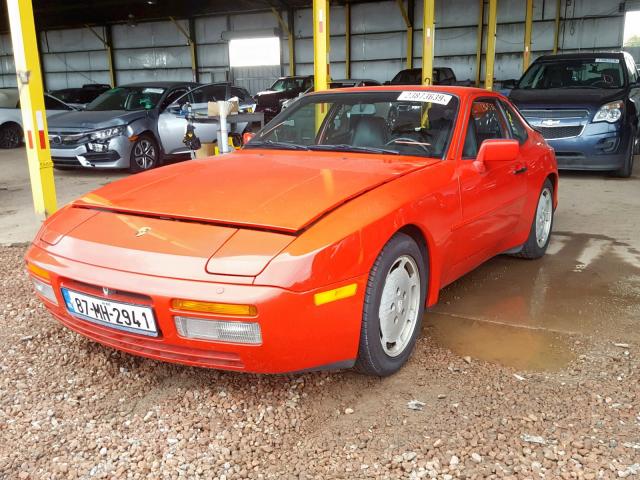 WP0AA0951HN160130 - 1987 PORSCHE 944 RED photo 2