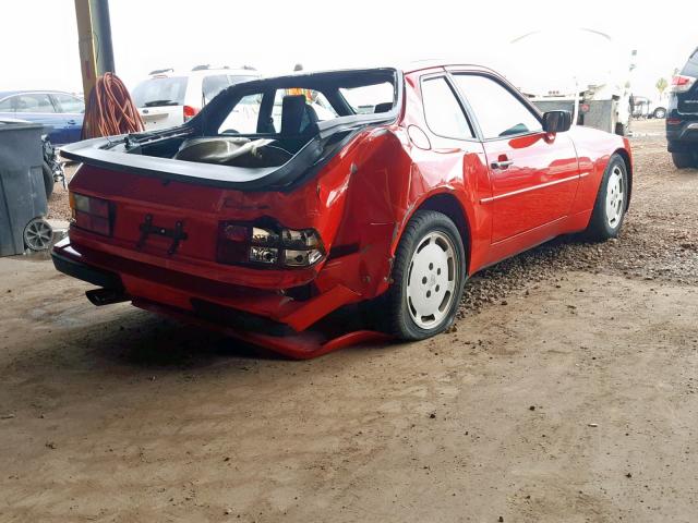 WP0AA0951HN160130 - 1987 PORSCHE 944 RED photo 4