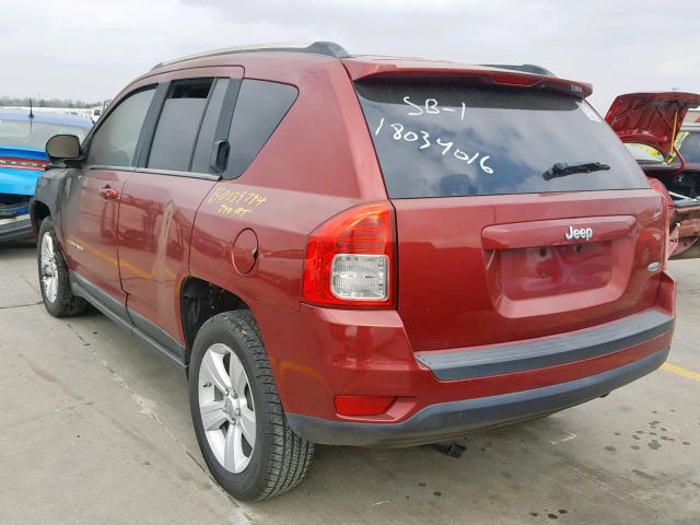 1J4NT1FA9BD139794 - 2011 JEEP COMPASS SP მუქწითელი ფოტო 3