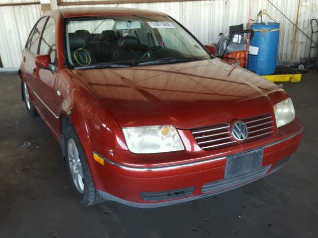 3VWSA69M24M028784 - 2004 VOLKSWAGEN JETTA GLS RED photo 1