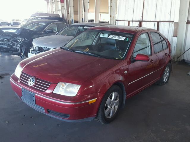 3VWSA69M24M028784 - 2004 VOLKSWAGEN JETTA GLS RED photo 2