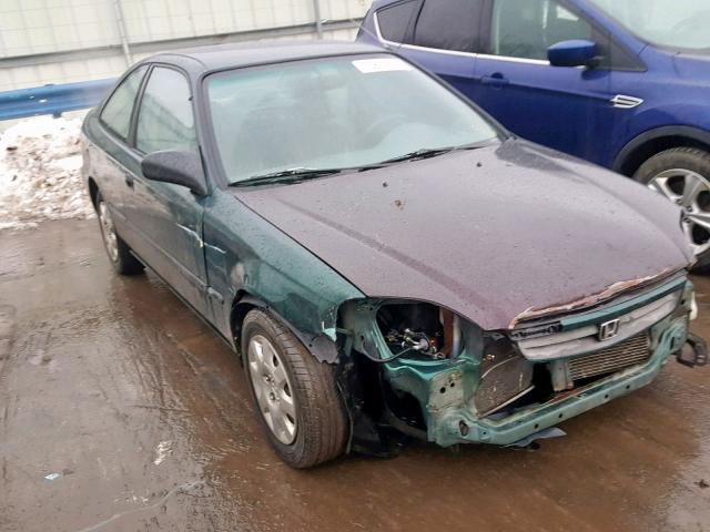 1HGEJ6127XL086715 - 1999 HONDA CIVIC DX GREEN photo 1