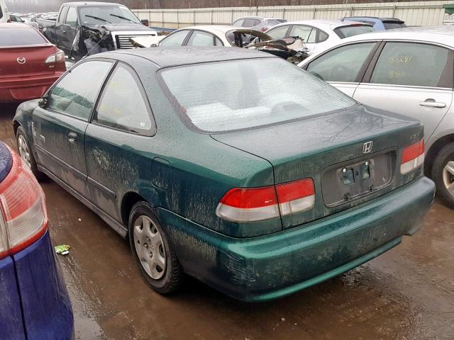 1HGEJ6127XL086715 - 1999 HONDA CIVIC DX GREEN photo 3