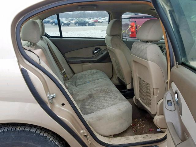 1G1ZT52845F218308 - 2005 CHEVROLET MALIBU LS Qızıl foto 6