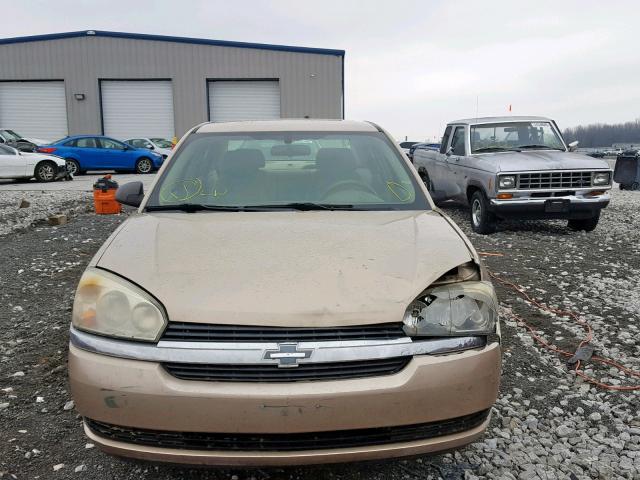 1G1ZT52845F218308 - 2005 CHEVROLET MALIBU LS Qızıl foto 9