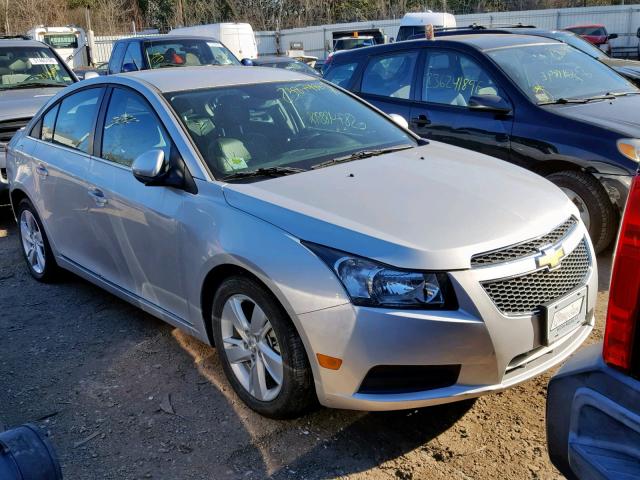 1G1P75SZ9E7411018 - 2014 CHEVROLET CRUZE SILVER photo 1