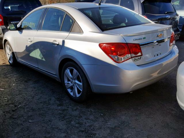 1G1P75SZ9E7411018 - 2014 CHEVROLET CRUZE SILVER photo 3