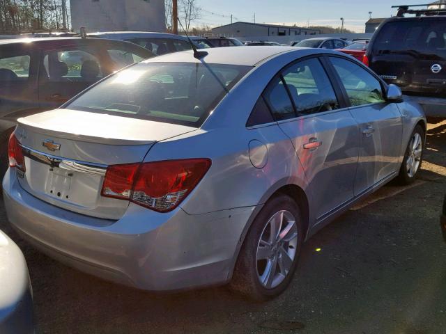 1G1P75SZ9E7411018 - 2014 CHEVROLET CRUZE SILVER photo 4