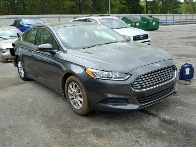 3FA6P0G79GR298329 - 2016 FORD FUSION S GRAY photo 1