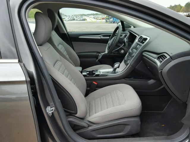 3FA6P0G79GR298329 - 2016 FORD FUSION S GRAY photo 5