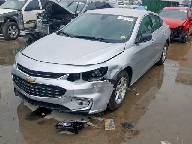 1G1ZB5ST6JF198306 - 2018 CHEVROLET MALIBU LS 银色 照片 2