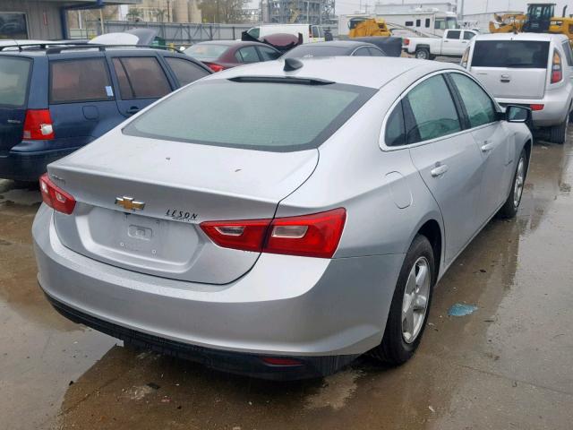 1G1ZB5ST6JF198306 - 2018 CHEVROLET MALIBU LS 银色 照片 4