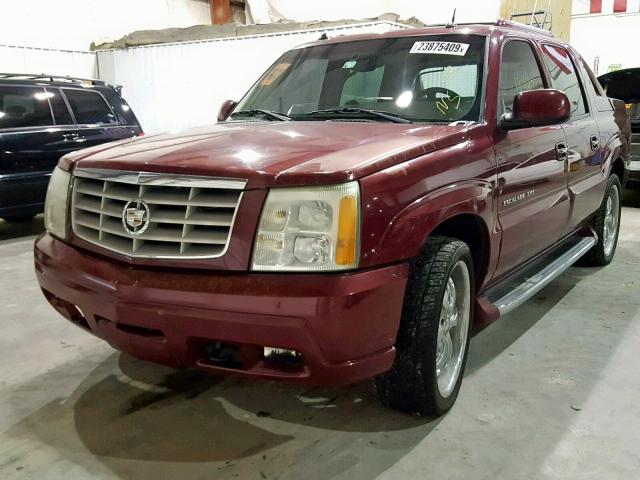 3GYEK62N94G307691 - 2004 CADILLAC ESCALADE E RED photo 2