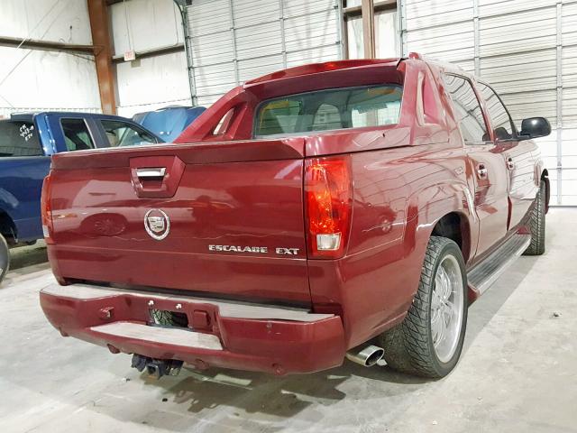 3GYEK62N94G307691 - 2004 CADILLAC ESCALADE E RED photo 4