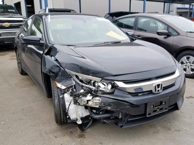 JHMFC1F79JX037888 - 2018 HONDA CIVIC EXL BLACK photo 1