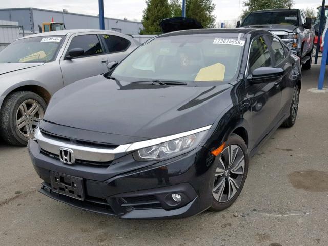 JHMFC1F79JX037888 - 2018 HONDA CIVIC EXL BLACK photo 2