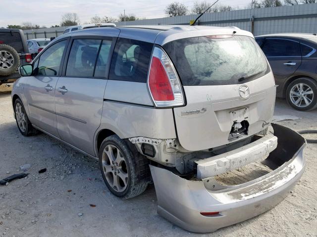 JM1CR29L580323421 - 2008 MAZDA 5 SILVER photo 3