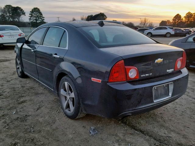 1G1ZC5E01CF343172 - 2012 CHEVROLET MALIBU 1LT BLACK photo 3