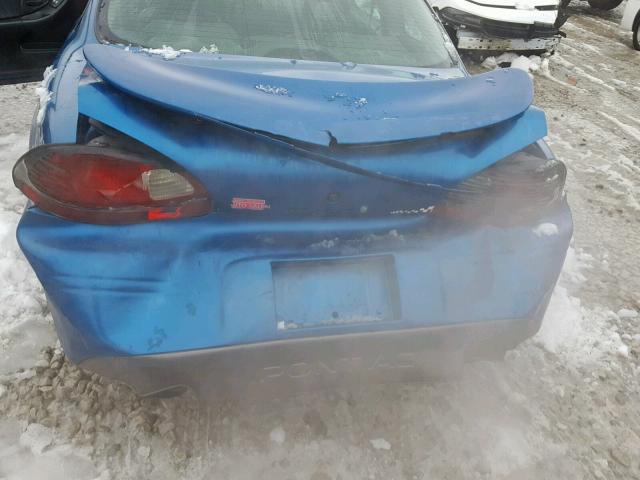 1G2WP1212WF305978 - 1998 PONTIAC GRAND PRIX BLUE photo 9