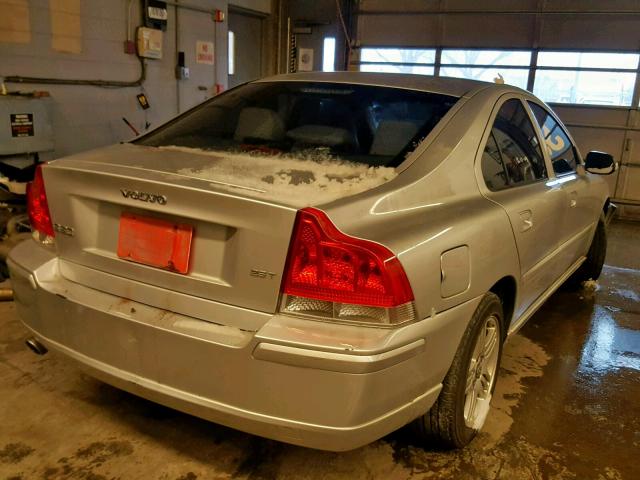 YV1RS592972601712 - 2007 VOLVO S60 2.5T SILVER photo 4