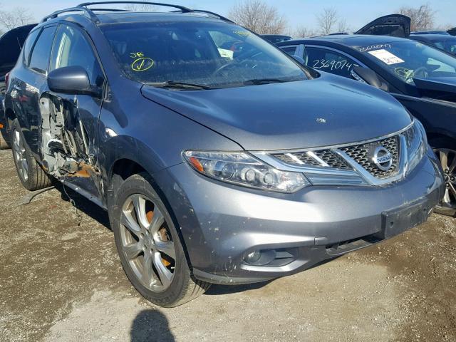 JN8AZ1MW5DW311445 - 2013 NISSAN MURANO S GRAY photo 1