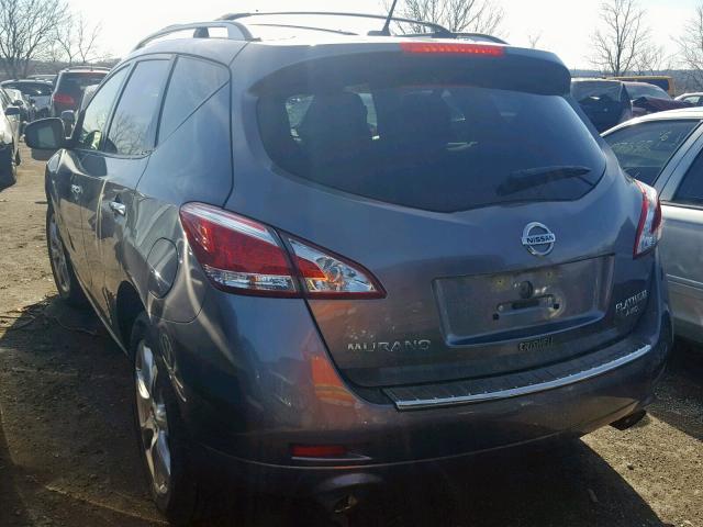 JN8AZ1MW5DW311445 - 2013 NISSAN MURANO S GRAY photo 3