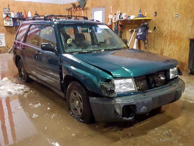 JF1SF6352YH717665 - 2000 SUBARU FORESTER L GREEN photo 1