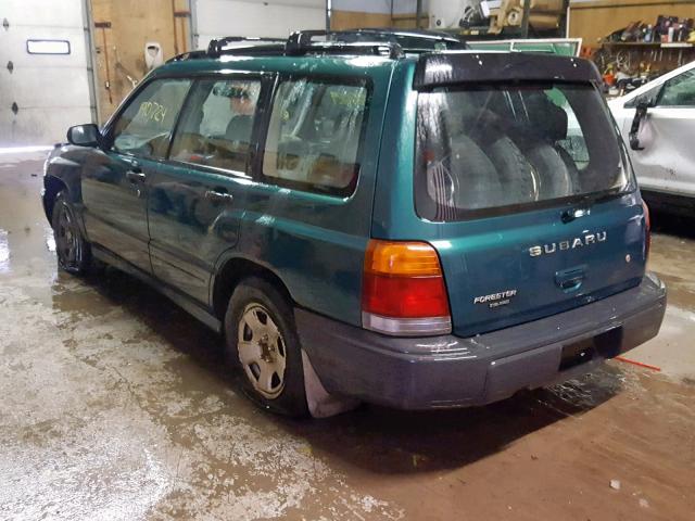 JF1SF6352YH717665 - 2000 SUBARU FORESTER L GREEN photo 3