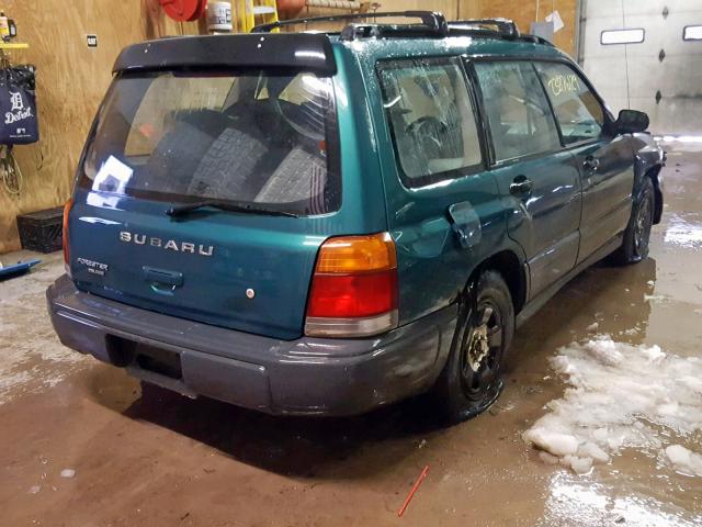 JF1SF6352YH717665 - 2000 SUBARU FORESTER L GREEN photo 4