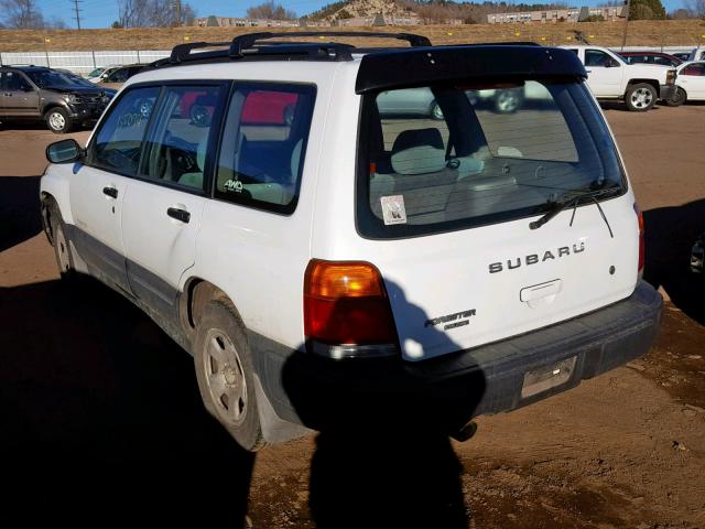 JF1SF6352YH729475 - 2000 SUBARU FORESTER L WHITE photo 3