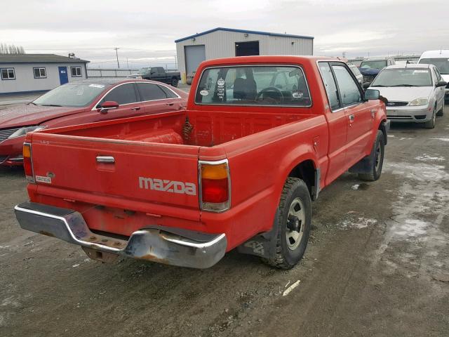 JM2UF6146L0929761 - 1990 MAZDA B2600 CAB RED photo 4