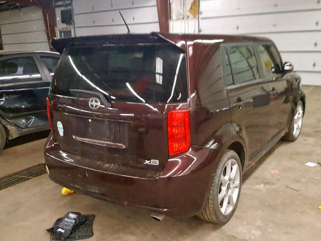 JTLKE50EX81017725 - 2008 TOYOTA SCION XB 栗色 照片 4