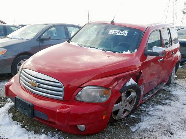 3GNCA53P38S679712 - 2008 CHEVROLET HHR LT RED photo 2