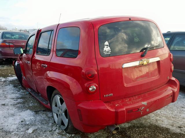 3GNCA53P38S679712 - 2008 CHEVROLET HHR LT RED photo 3