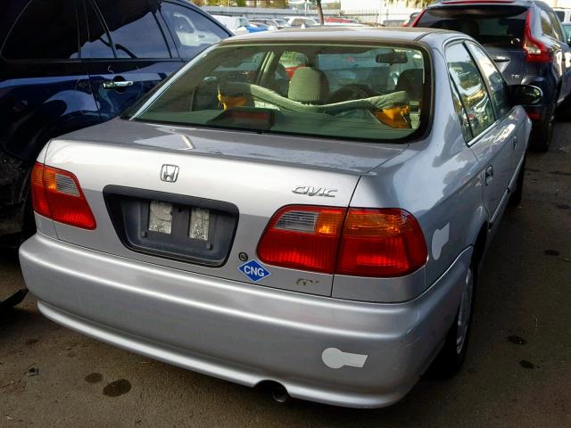 1HGEN1642XL000616 - 1999 HONDA CIVIC GX SILVER photo 4